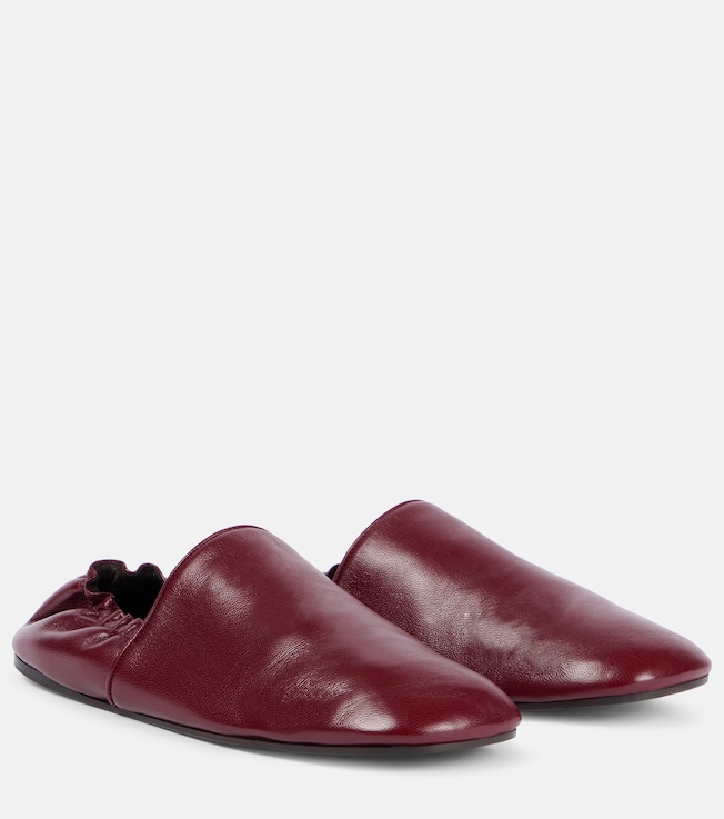 Banks leather slip-on shoes | Khaite