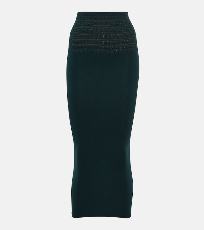 Cutout technical midi skirt | Alaïa
