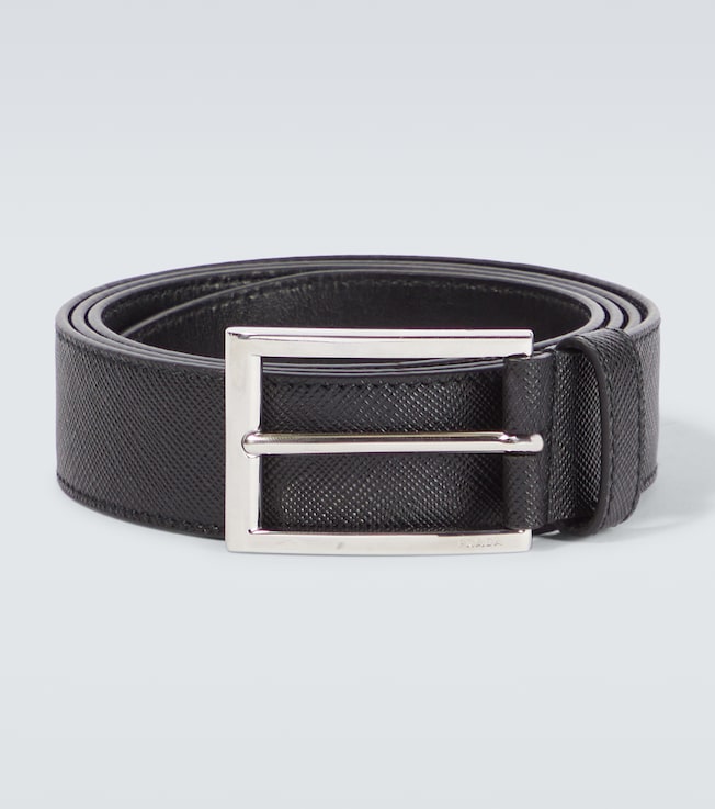 Logo Saffiano leather belt | Prada