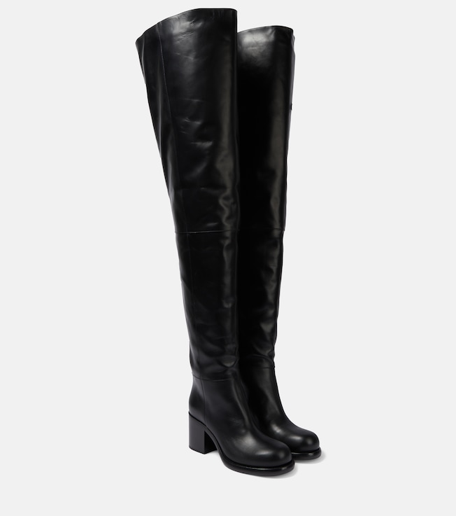 Leather over-the-knee boots | Alaïa