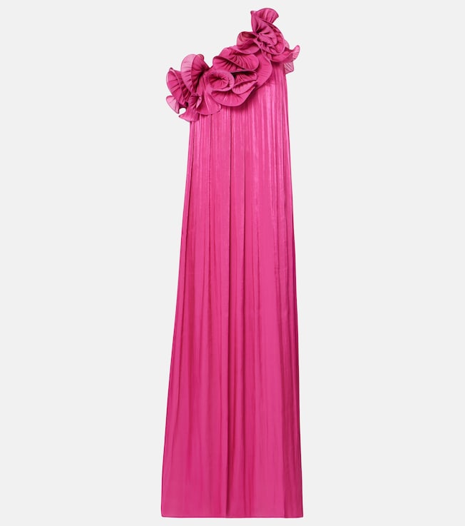 Charmain ruffled georgette gown | Costarellos