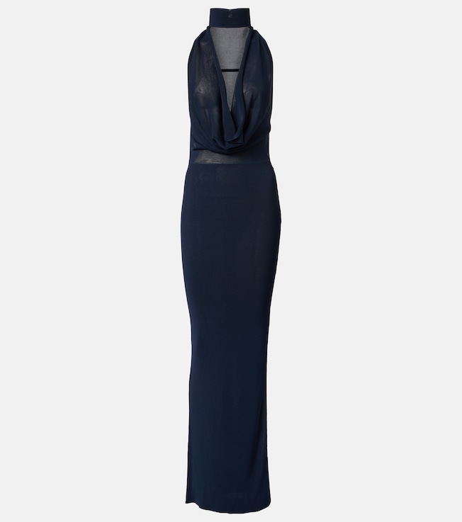 Draped halterneck gown | Aya Muse