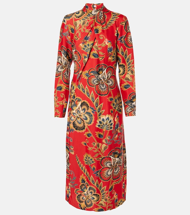 Draped floral midi dress | Farm Rio