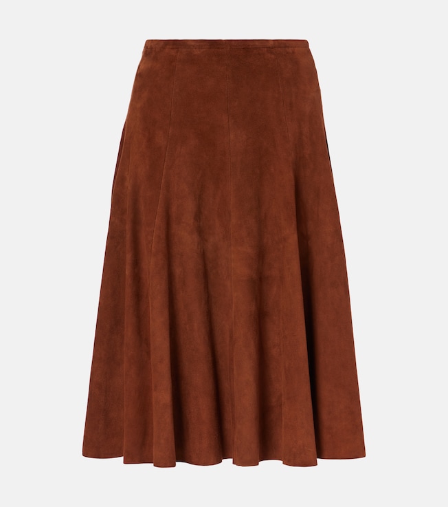 Sabrina suede midi skirt | Stouls