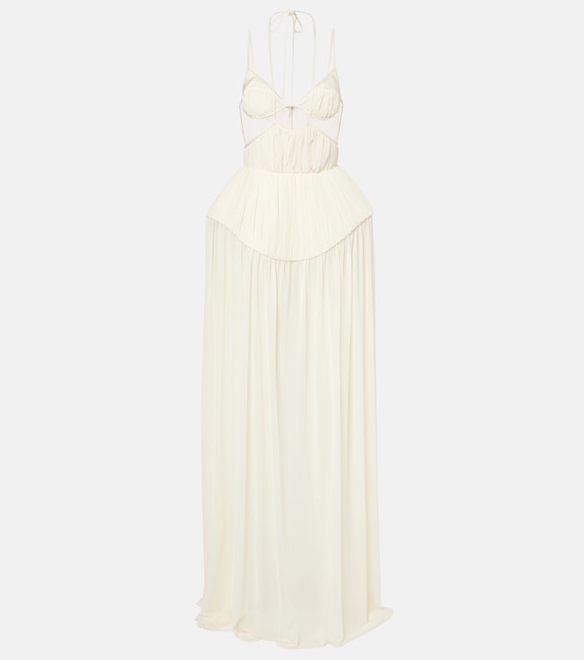 Cutout pleated gown | David Koma
