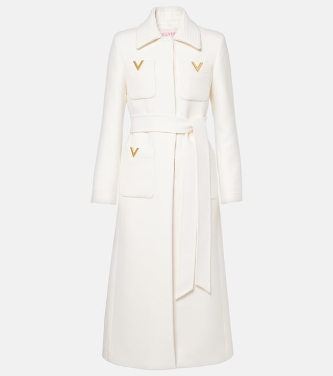 VGold wool drill coat | Valentino