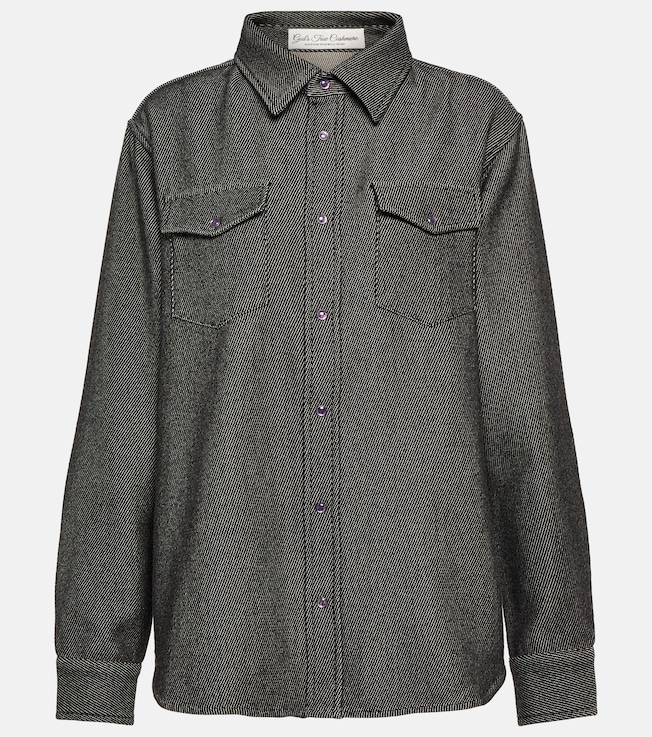 Cashmere and cotton denim shirt | God's True Cashmere