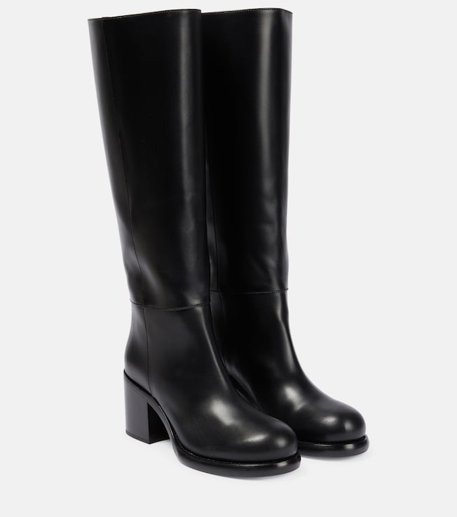 Leather knee-high boots | Alaïa