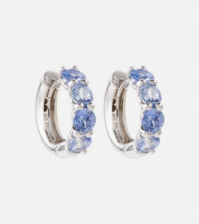 18kt white gold earrings with sapphires | Bucherer Fine Jewellery