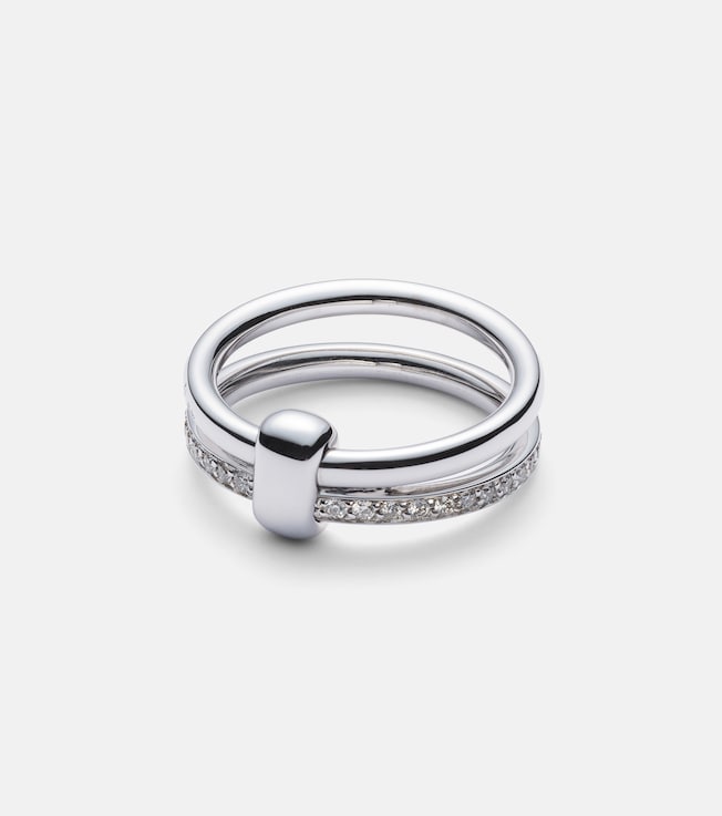 Pomellato Together 18kt white gold ring with diamonds | Pomellato