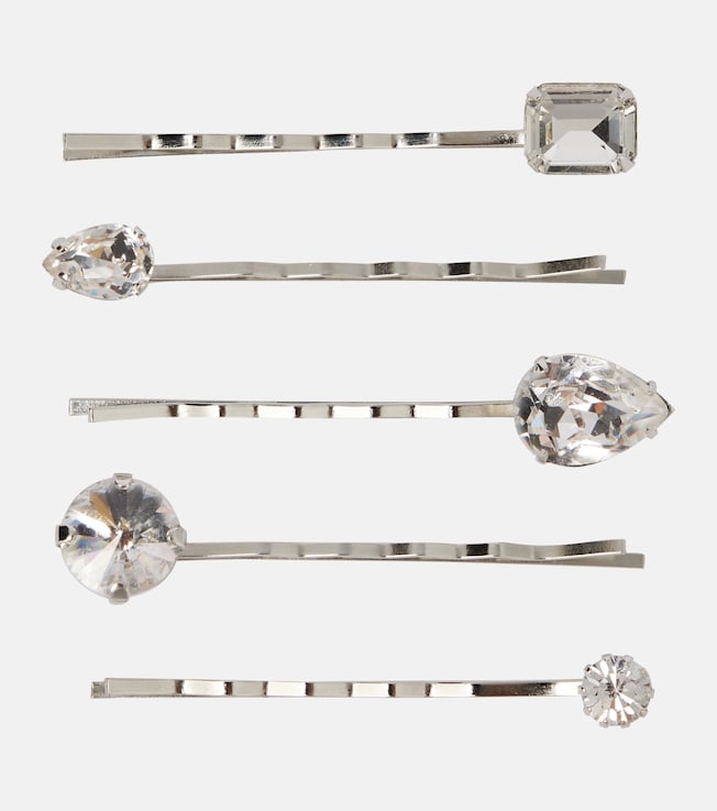 Raquel embellished set of 5 bobby pins | Jennifer Behr