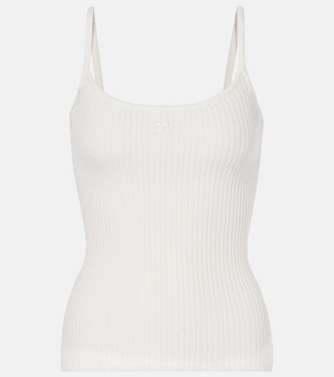 Reedition ribbed-knit top | Courrèges