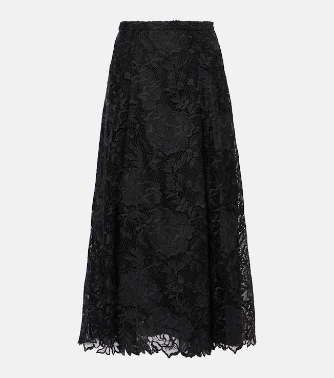 Floral lace midi skirt | Erdem