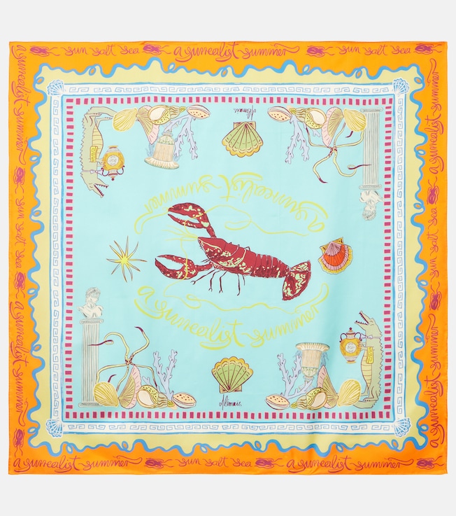 Surrealist silk scarf | Alémais
