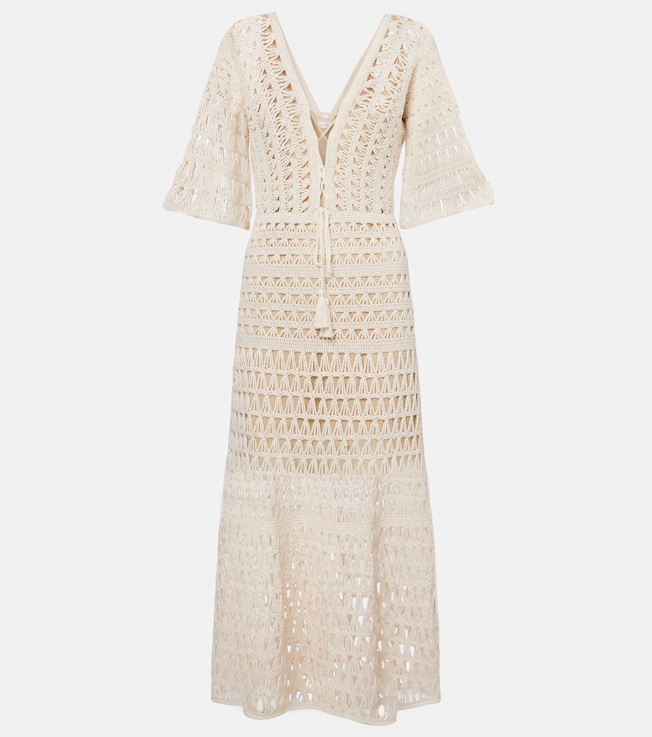 Crochet cotton maxi dress | Anna Kosturova