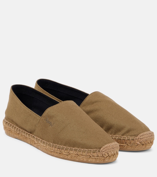 Cassandre cotton gabardine espadrilles | Saint Laurent