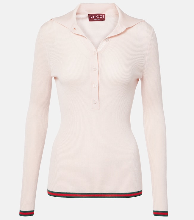 Cashmere and silk polo sweater | Gucci