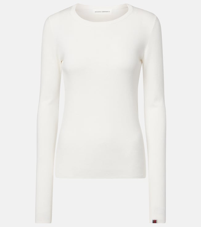 N°392 Eel cotton and cashmere top | Extreme Cashmere