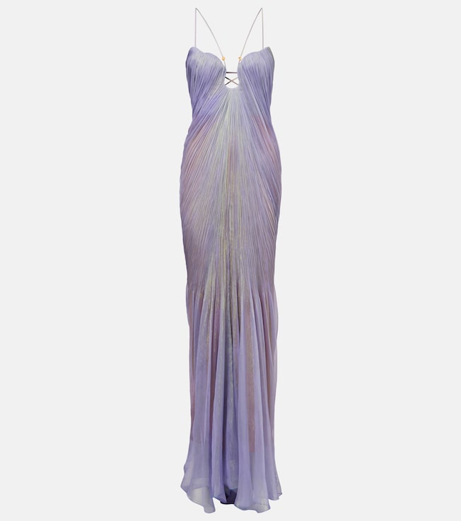 Raisa gathered silk gown | Maria Lucia Hohan