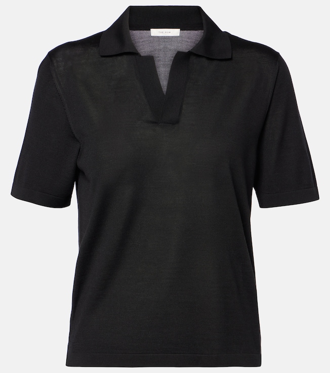 Julianna silk polo shirt | The Row