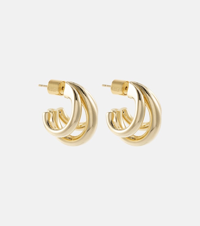 Triple Micro 10kt gold-plated earrings | Jennifer Fisher