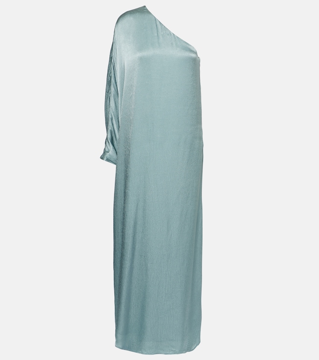 Sonia one-shoulder satin maxi dress | Staud