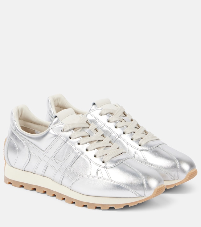 86er metallic leather sneakers | Hogan