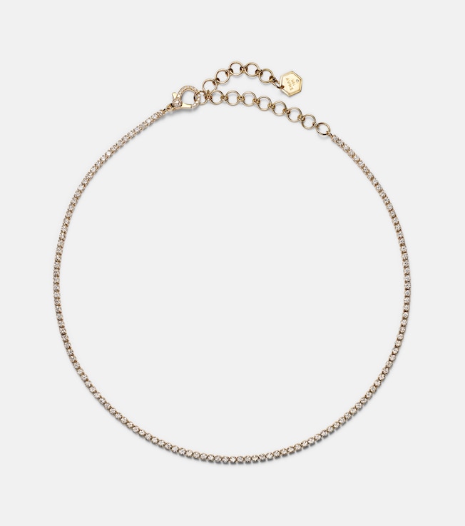 18kt gold choker with diamonds | Shay Jewelry