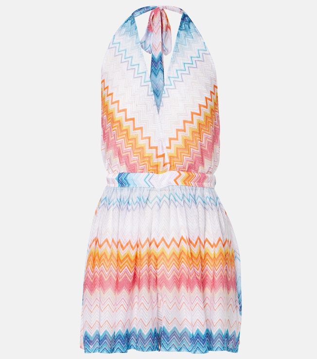 Zigzag halterneck romper | Missoni