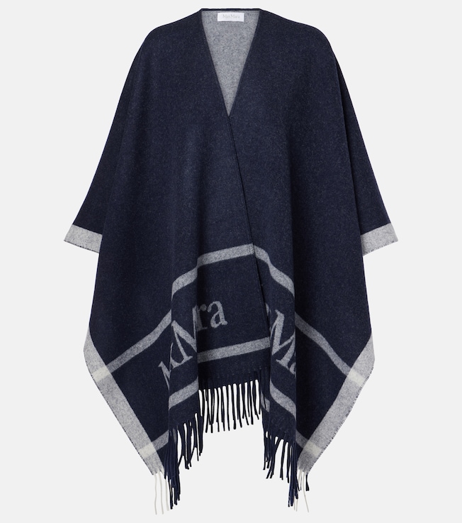 Hilde wool jacquard shawl | Max Mara