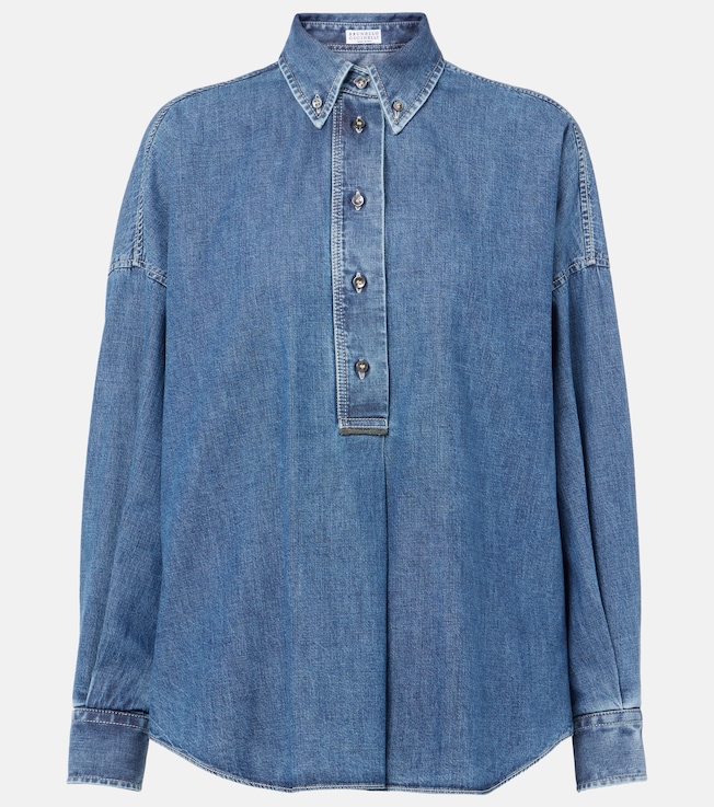 Denim blouse | Brunello Cucinelli