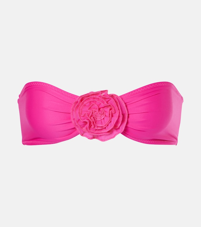 Rose bandeau bikini top | Same