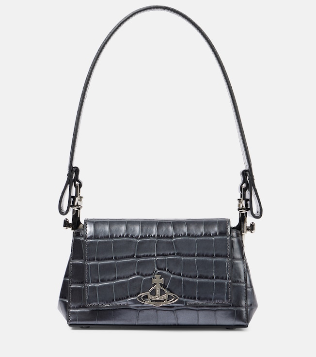 Hazel Small croc-effect leather shoulder bag | Vivienne Westwood