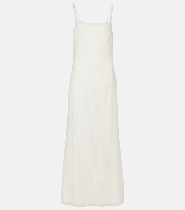 Avebury silk plissé slip dress | Gabriela Hearst