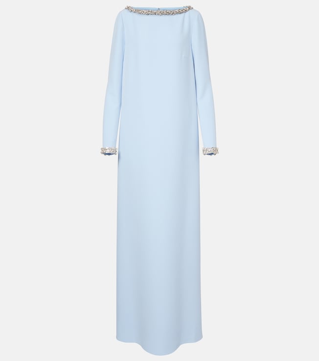 Naimal embellished caped gown | Safiyaa