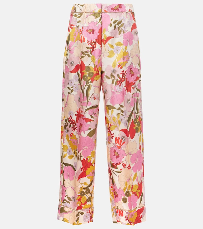 Leda floral silk wide-leg pants | 'S Max Mara