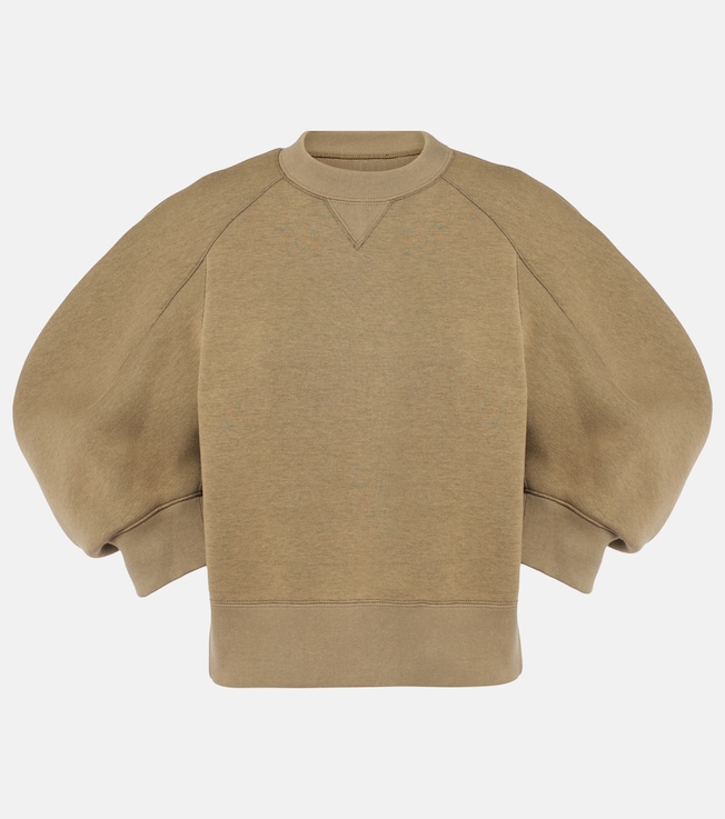 Cotton-blend jersey top | Sacai