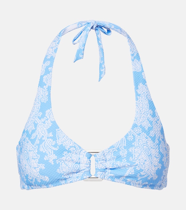 Paisley halterneck bikini top | Heidi Klein