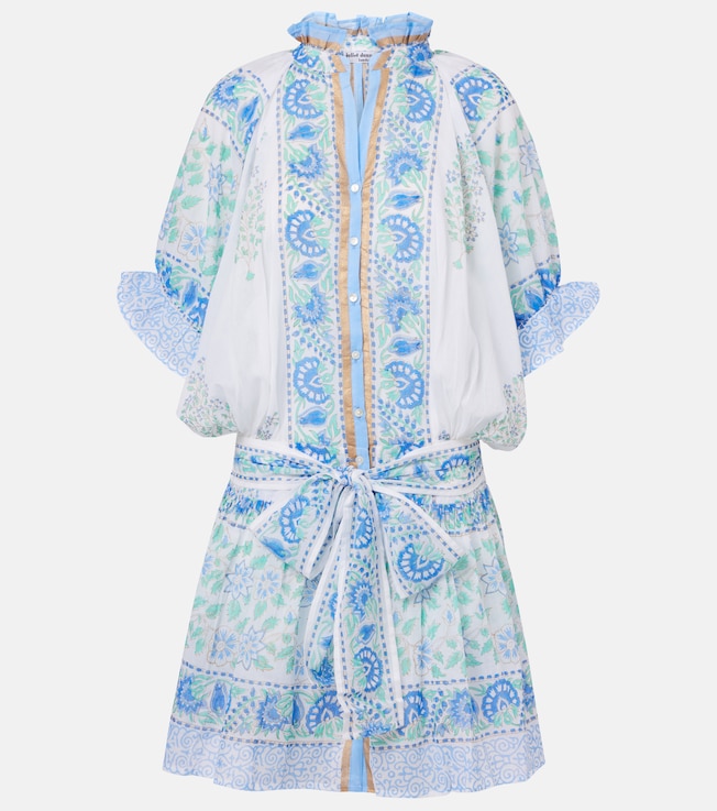 Paisley cotton minidress | Juliet Dunn