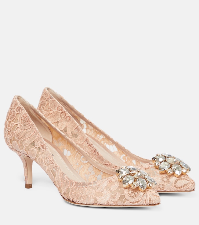 Bellucci embellished lace pumps | Dolce&Gabbana