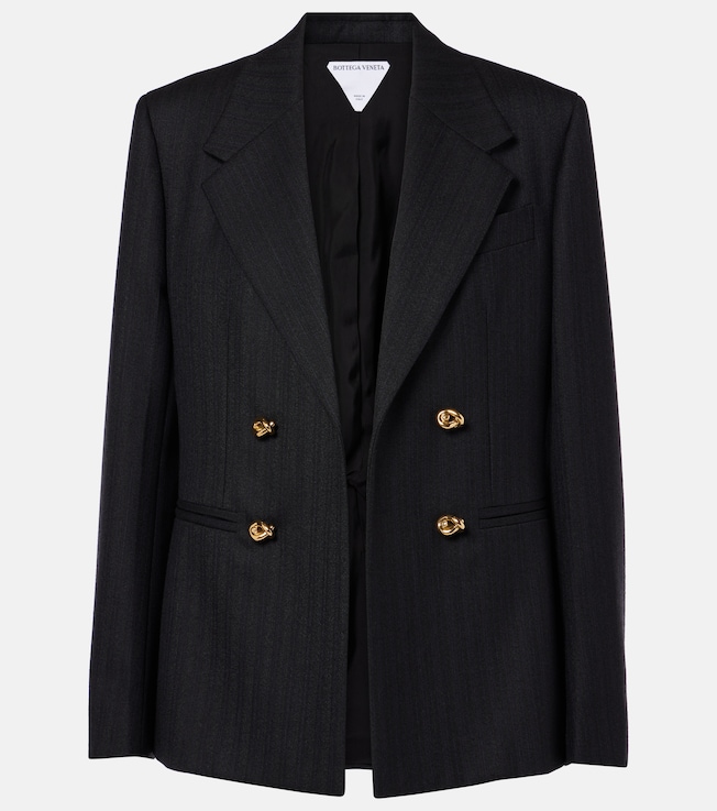 Knot striped wool blazer | Bottega Veneta