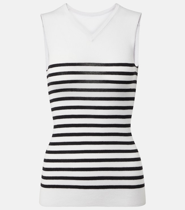Renato striped wool-blend top | Khaite