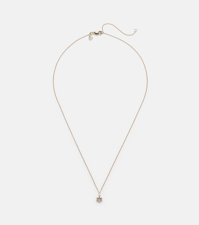 14kt gold necklace with diamonds | Sydney Evan
