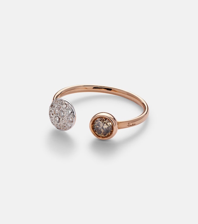 Sabbia 18kt rose gold ring with diamonds | Pomellato