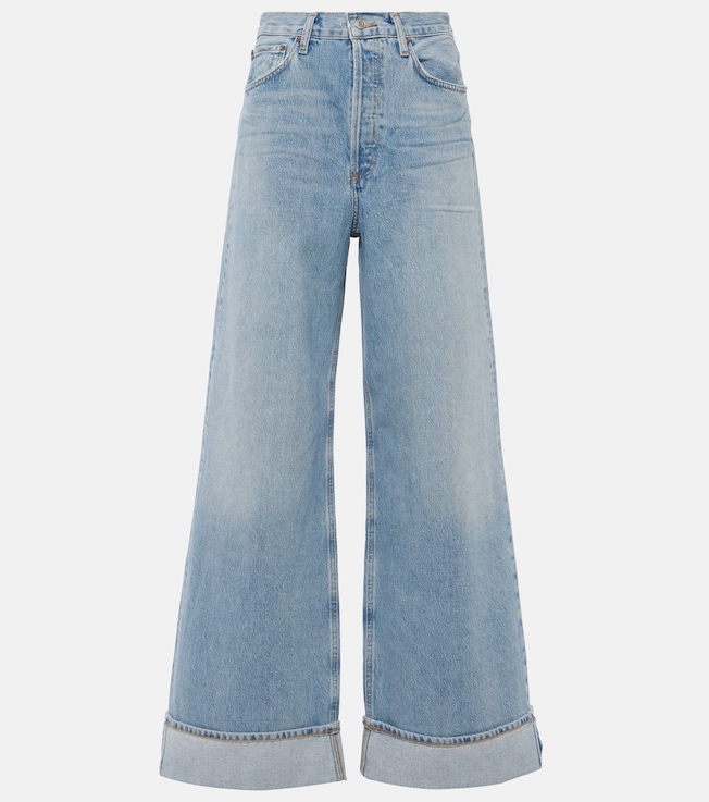Dame high-rise wide-leg jeans  | Agolde