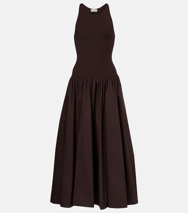 Yamila gathered maxi dress | Staud