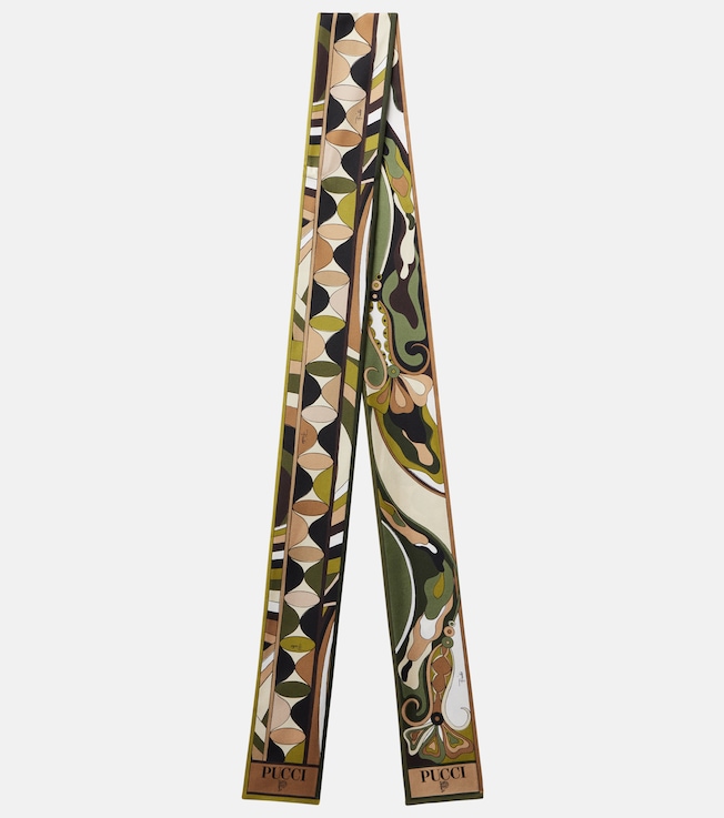Printed silk twill scarf | Pucci