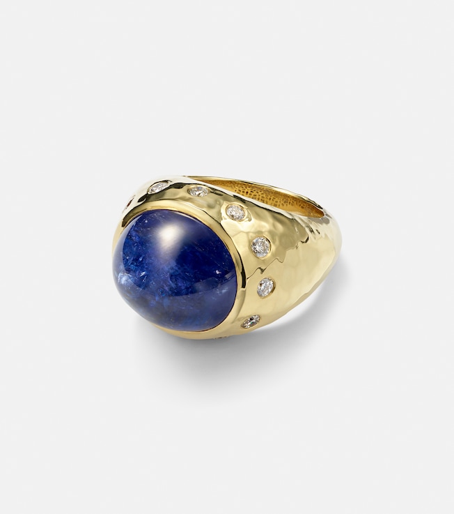 Blossom 18kt gold ring with tanzanite and diamonds | Octavia Elizabeth