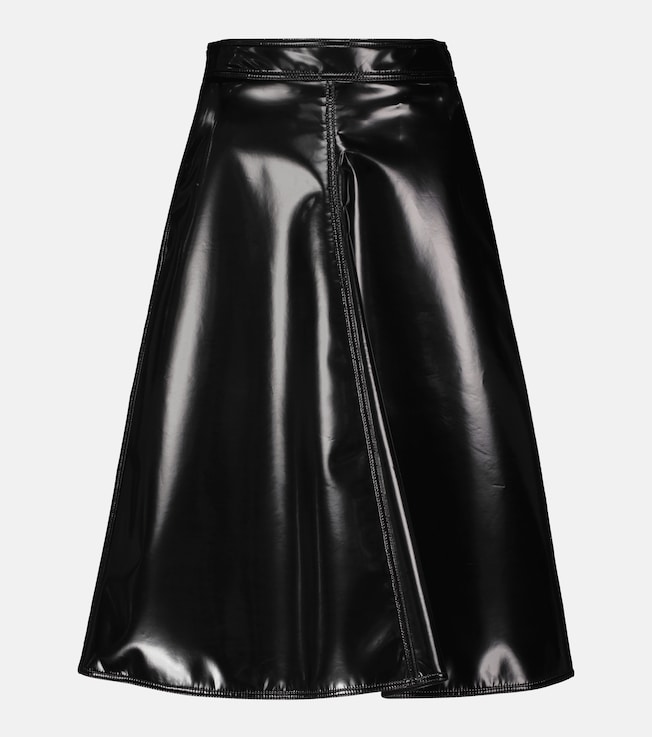 2 Moncler 1952 faux leather midi skirt | Moncler Genius