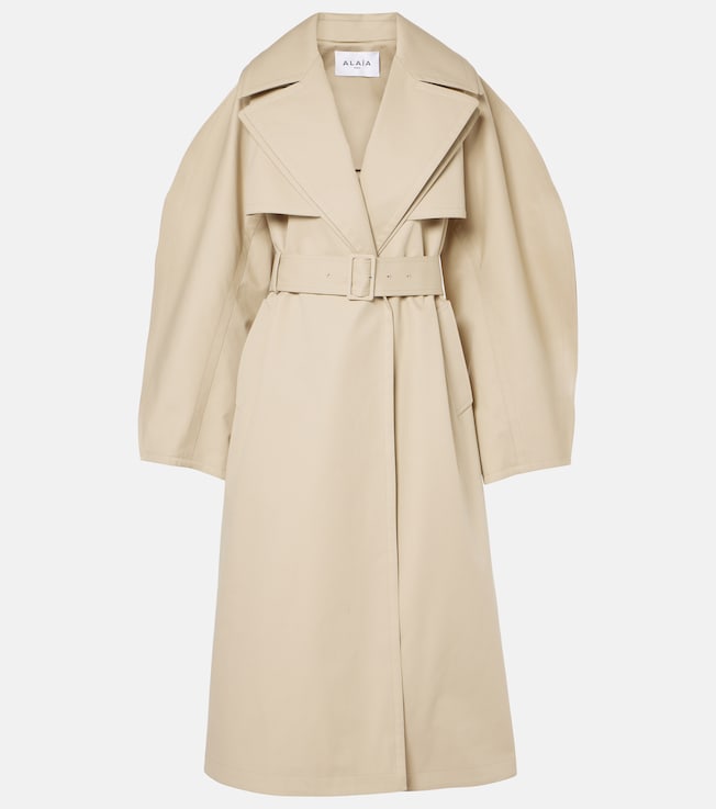 Cotton gabardine trench coat | Alaïa
